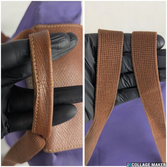 LONGCHAMP Le Pliage Nylon Foldable original Backpack Purple Made in China - Picture 9 of 16